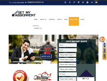 Tablet Screenshot of getmyassignment.com